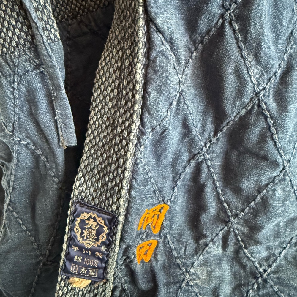 Vintage Indigo Kimono Jacket - Picture 2 of 5